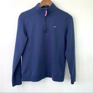 Vineyard Vines 💯 cotton sweater  with 1/2 zip front